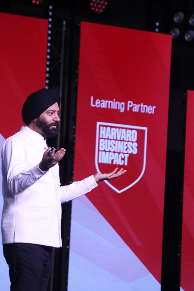 Harjeet Khanduja at a Harvard Business Impact event